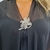 Broche Grande Pedras Transparentes luxuoso na internet