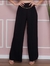Calça Pantalona Cintura Alta Cós Largo Com Corrente - LU MODAS 
