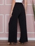 Calça Pantalona Cintura Alta Cós Largo Com Corrente - loja online
