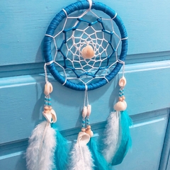 Filtro dos sonhos - Azul com conchas - comprar online