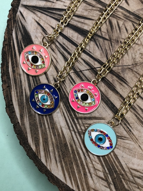 Colar Olho Grego - Dourado