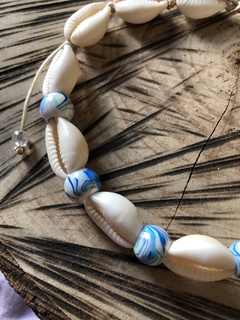 Colar Choker de Búzios Regulável com Miçangas - comprar online