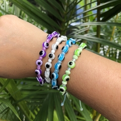 Pulseira Ajustável Olho Grego (Diversas Cores)