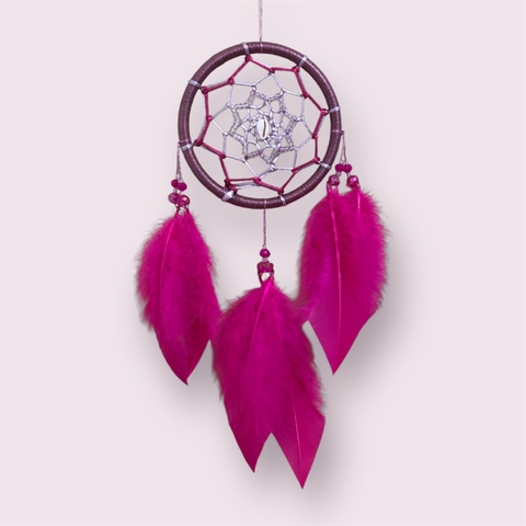 Filtro dos Sonhos Púrpura e Lilás com Búzio