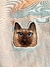 Gato Siamês Escuro - Adesivo - comprar online