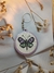 Borboleta Lilás - Chaveiro Pintado