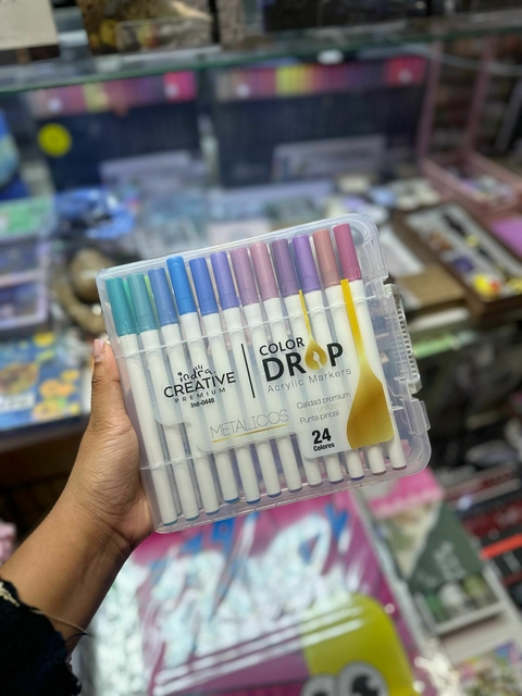 Plumones Color Drop Acrílico Metálicos - comprar en línea