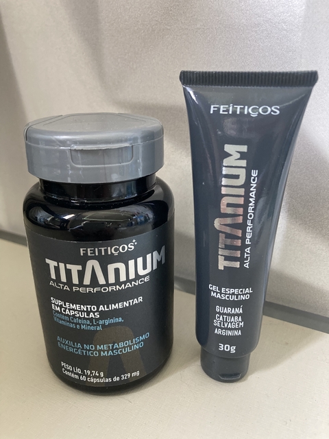 Kit Titanium Masculino Gel + Cápsulas