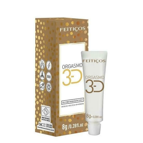Orgasmo 3D Gel Excitante - Brilha no Escuro 8g