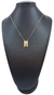 Escapulário Elo Veneziana Placa "Tudo Posso" com Cruz Vazada 1,8mm 70cm - Banhado a Ouro 18K