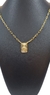 Imagem do Escapulário Elo Cadeado Alongado Jesus 3mm 70cm - Banhado a Ouro 18K