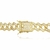 Corrente Retangular Cravejado com Pedras de Zircônia Fecho Gaveta Duplo 14mm 45cm - Banhado a Ouro 18K na internet
