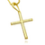 Pingente Crucifixo Detalhado Cravejado com Pedras de Zircônia Brancas 4x3cm - Banhado a Ouro 18K - comprar online