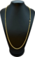 Corrente Cordão Baiano Diamantado Fecho Canhão 3,5mm 60cm ou 70cm - Banhado a Ouro 18K - Haaz Joias e Semijoias