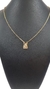 Escapulário Elo Tijolinho São Jorge 1,5mm 60cm - Banhado a Ouro 18K - comprar online