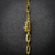 Corrente Cadeado Alongado Fecho Canhão 3mm 60cm ou 70cm - Banhado a Ouro 18K na internet