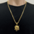 Pingente Rosto da Medusa Cravejado com Pedras de Zircônia nos Olhos 2,5x2,5cm - Banhado a Ouro 18K na internet