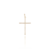 Pingente Crucifixo Agulha Pequeno 2,5x2cm - Banhado a Ouro 18K
