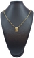 Escapulário Elo Tijolinho Jesus 3mm 70cm - Banhado a Ouro 18K
