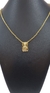 Imagem do Escapulário Elo Cadeado Fino Jesus 3mm 70cm - Banhado a Ouro 18K