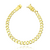 Pulseira Grumet Fecho Gaveta Duplo 6mm 20cm - Banhado a Ouro 18K