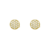 Brinco Redondo Cravejado com 19 Pedras de Zircônia - Banhado a Ouro 18K - comprar online