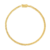 Pulseira Grumet Dupla Fecho Gaveta 3mm 20cm - Banhado a Ouro 18K - Haaz Joias e Semijoias