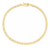 Pulseira Grumet Fecho Gaveta 3,2mm 20cm - Banhado a Ouro 18K na internet