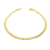Pulseira Rabo de Rato Chapada Fecho Canhão 3mm 20cm - Banhado a Ouro 18K