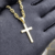 Pingente Crucifixo Chapado Pequeno 2x1,5cm - Banhado a Ouro 18K na internet