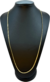 Corrente Rabo de Rato Chapada Fecho Canhão 3mm 60cm ou 70cm - Banhado a Ouro 18K