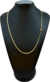 Imagem do Corrente Rabo de Rato Chapada Fecho Canhão 3mm 60cm ou 70cm - Banhado a Ouro 18K