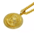 Pingente Medalha Redonda Jesus Cristo Grande Cravejado com Pedras de Zircônia Diâmetro 4cm - Banhado a Ouro 18K - comprar online