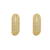 Brinco Argola Cravejado com 25 Pedras de Zircônia - Banhado a Ouro 18K - comprar online