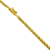 Pulseira Peruana Fecho Canhão 3mm 20cm - Banhado a Ouro 18K - comprar online
