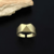 Anel Piramidal 0,8x1,8cm - Banhado a Ouro 18K - Haaz Joias e Semijoias