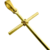 Pingente Crucifixo Trançado Grande 3,5x2,2cm - Banhado a Ouro 18K - comprar online