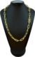 Imagem do Corrente Cadeado Alongado Fecho Trava Dupla 10mm 60cm ou 70cm - Banhado a Ouro 18K