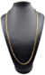 Corrente Grumet Fecho Trava Dupla 4,5mm 60cm ou 70cm - Banhado a Ouro 18K