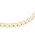 Corrente Riviera Branca Cravejado com Pedras de Zircônia Fecho Canhão 4mm 60cm - Banhado a Ouro 18K - loja online