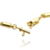 Pulseira Cordão Baiano Diamantado Fecho Canhão 3,5mm 20cm - Banhado a Ouro 18K - comprar online