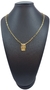 Escapulário Elo Cadeado Alongado Jesus 3mm 70cm - Banhado a Ouro 18K - loja online