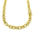 Corrente Cartier Cravejado com Pedras de Zircônia Fecho Canhão 8mm 50cm - Banhado a Ouro 18K