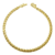 Pulseira Peruana Fecho Canhão 5mm 20cm - Banhado a Ouro 18K na internet