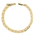 Pulseira Piastrine Fecho Gaveta 5,5mm 20cm - Banhado a Ouro 18K