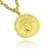 Pingente Medalha Redonda Medusa Grande Diâmetro 2,5cm - Banhado a Ouro 18K - comprar online