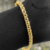 Imagem do Pulseira Friso Fecho Gaveta 5mm 20cm - Banhado a Ouro 18K