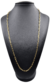Corrente Cadeado Alongado Fecho Canhão 4,5mm 60cm ou 70cm - Banhado a Ouro 18K
