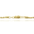 Pulseira Cordão Baiano Diamantado Fecho Canhão 2,5mm 20cm - Banhado a Ouro 18K - loja online