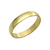 Aliança Lisa Tradicional 4mm - Banhado a Ouro 18K - comprar online